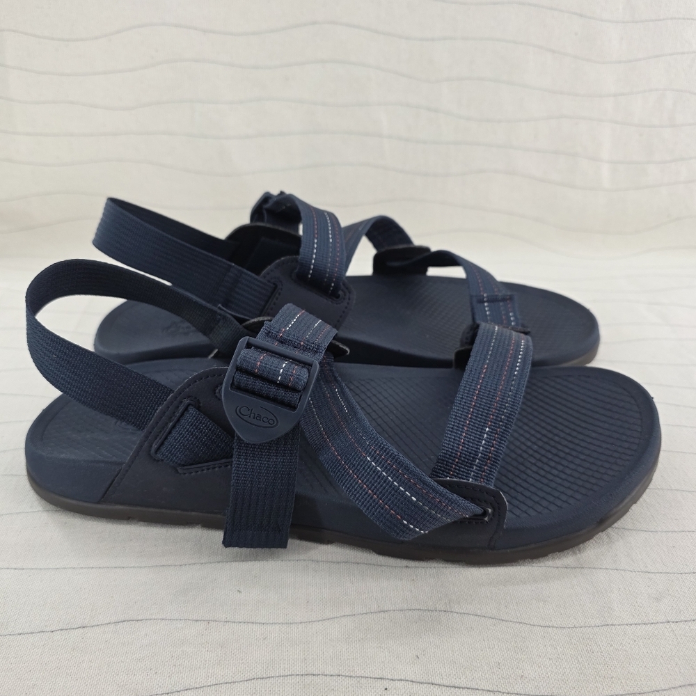 Chaco Mens Lowdown Navy Blue Outdoor Hiking Sandals Shoes JCH107273 Size 11